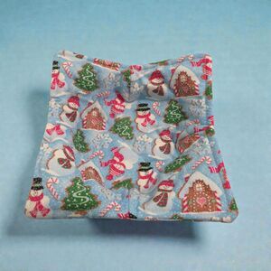 Microwave Bowl Cozy, Christmas Snowman Soup Bowl Holder